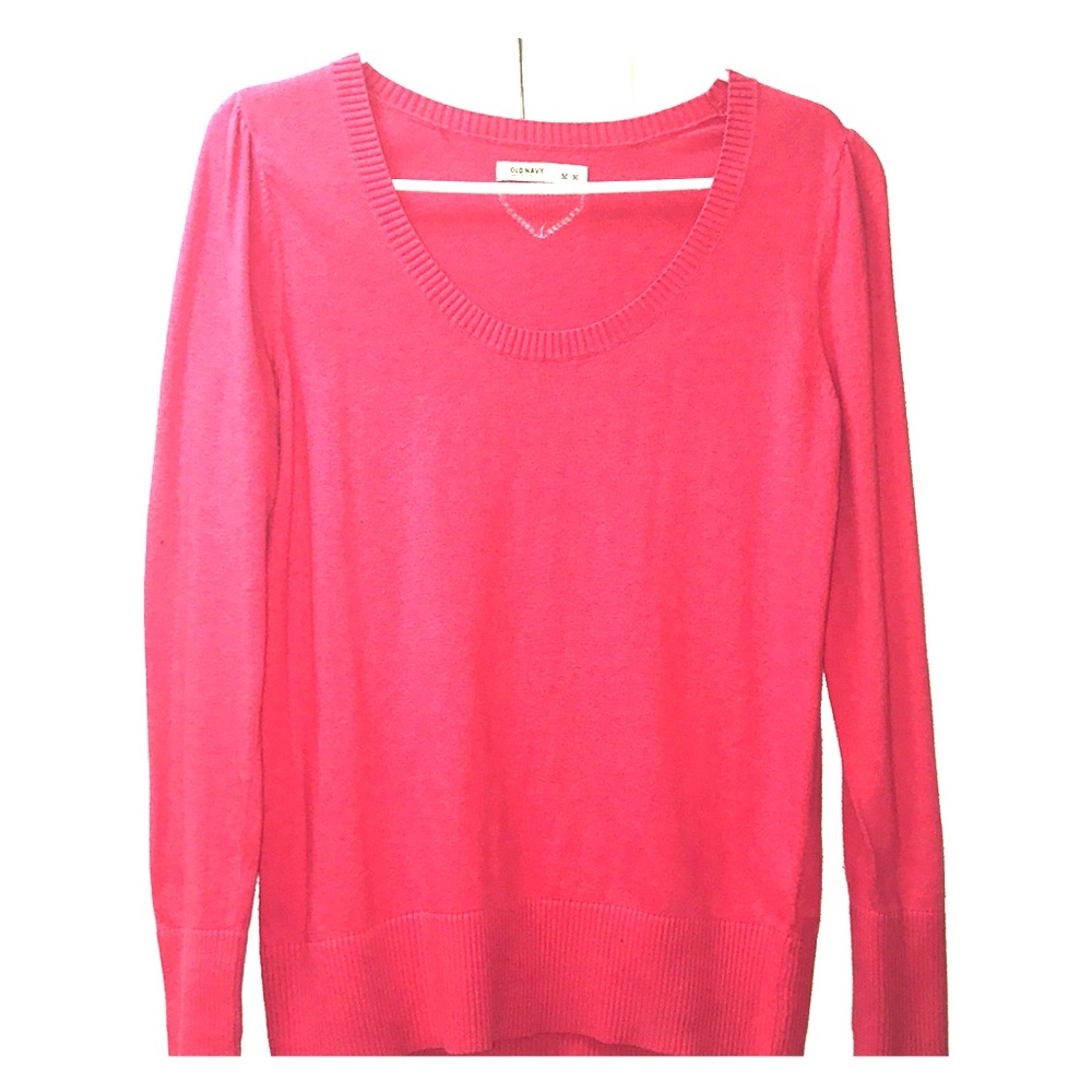 Berry Sweater with Heart Detail